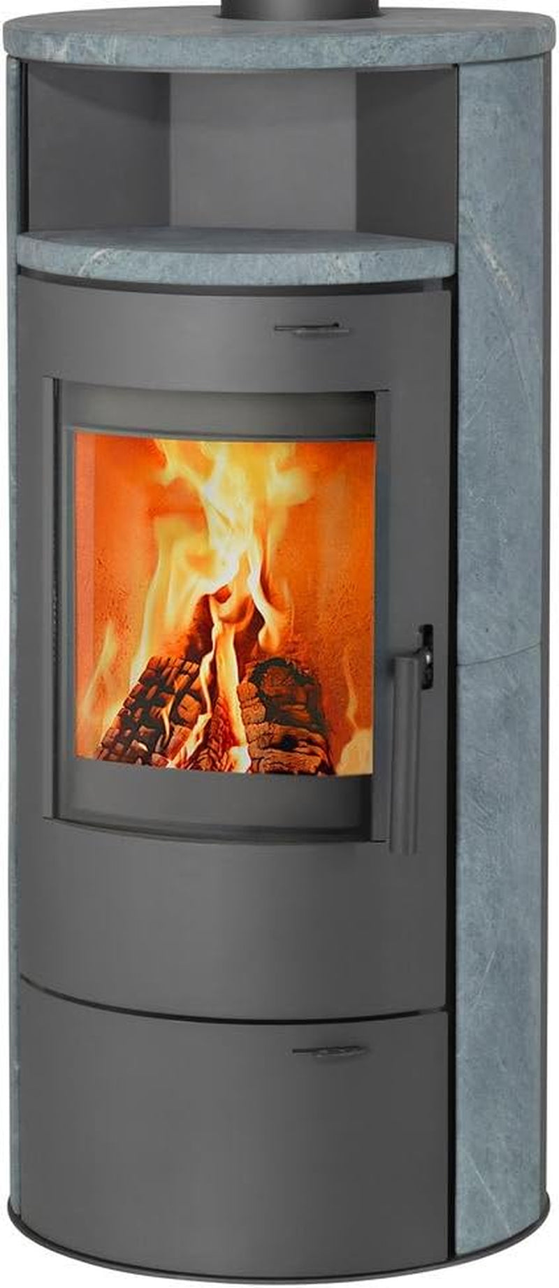 0b249c4e4f66f0f73b0b91e2c64f1a2d.jpg Thermia Munich V3 Kaminofen – 7 kW – Naturstein-Verkleidung aus Speckstein – Mit automatischer Verbrennungsluftregelung – Dauerbrand-Funktion - Image 1