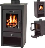 Generisch 7 kW Kaminofen – Kompakter, freistehender Holzofen – Mit großem Sichtfenster & Holzfach – Schwarz – Ideal für Werkstatt, Hütte & Wohnbereich - Image 3