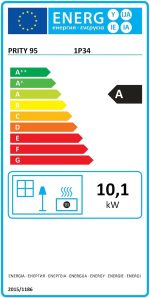 Prity 1P34 Küchenherd – 10,1 kW – Multifunktionaler Holzofen mit Backfach & Kochplatte – Energieeffizienzklasse A – Robuste Stahl-Konstruktion – Effizient & kompakt - Image 14