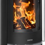 Justus Faro 2.0 Holz- & Kohleofen – 6 kW, Speckstein-Abdeckplatte, Modernes, freistehendes Design