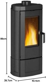 La Nordica Candy 4.0 Kaminofen – 6,2 kW – Kompakter Guss-Speicherofen – Energieeffizienzklasse A+ – 85,1 % Wirkungsgrad – Platzsparendes Design - Image 6