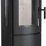 KRATKI AB Stahl-Kaminofen – 8 kW, Modernes zylindrisches Design, Energieeffizienzklasse A