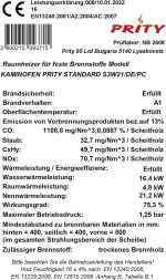 Prity S3 W21 Wasserführender Kaminofen – 21,5 kW – Zentralheizungs-Anschluss mit integriertem 29-Liter-Wassertaschen-Boiler – Effiziente Heizlösung für bis zu 215 m² – Robustes Stahl-Design in Beige/Schwarz - Image 8