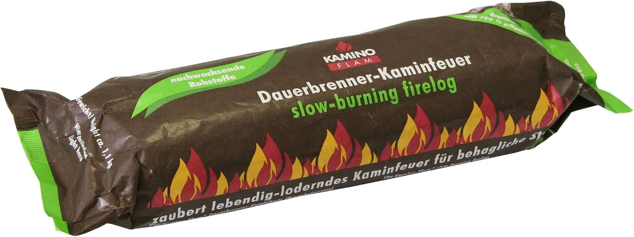 10a91a78ad97193cc50a353c35660781.jpg Danto Set: 40 KaminoFlam® Dauerbrenner – 100 % nachwachsende Rohstoffe – Für Kamin, Kachelofen & Holzofen – Saubere & gemütliche Wärme - Image 1