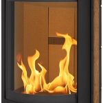 H&M Germany EVO 3.0 XL Kaminofen – 7 kW – Moderner Rundkamin in Schwarz – Panorama-Sichtfenster – Energieeffizienzklasse A – Integriertes Holzfach – Optionale Wärmespeicherung