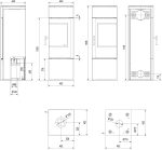 KRATKI Thor Kaminofen – 8 kW – Moderner Design-Kamin mit Panoramablick – Energieeffizient – Acumotte-Speichertechnik – Für Eck-Installation geeignet - Image 4