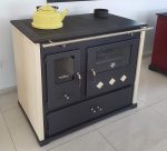 Prometey Practik Lux Holzofen – 9,5 kW – Mit Backofen & Kochfeld – Beige & Schwarz – Effiziente Heizlösung für Haus & Werkstatt - Image 5