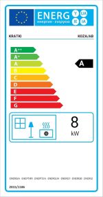 Kratki Koza AB freistehender Stahl-Kaminofen – 8 kW, Zylinder-Design, Energieeffizienzklasse A - Image 10