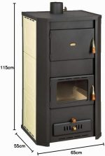 Prity WD W29 Wasserführender Kaminofen – 37 kW Gesamtleistung – Zentralheizungs-Unterstützung – 29 kW wasserseitig – Für bis zu 569 m³ – Energieeffizienzklasse A - Image 6