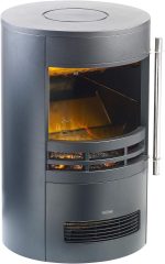 Carlo Milano „Mojave“ (NX8201) Elektro-Kamin – 2000 W – Realistischer 3D-Flammeneffekt – Mit Thermostat & 2 Heizstufen – Modernes rundes Design – Sicher & Sauber - Image 4