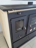 Prometey Practik Lux Holzofen – 9,5 kW – Mit Backofen & Kochfeld – Beige & Schwarz – Effiziente Heizlösung für Haus & Werkstatt - Image 2