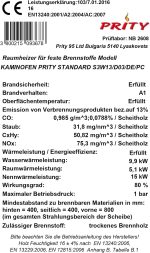 Prity S3 W13 Wasserführender Kaminofen – 18 kW – Zentralheizungs-Anschluss mit integriertem 16-Liter-Wassertaschen-Boiler – Energieeffizienzklasse A – Robuste Stahl-Konstruktion - Image 6