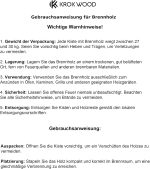 KROKWOOD Buchen-Brennholz (270 kg) – 10er-Set à 27 kg – Kammergetrocknet – Ideal für Kamin, Lagerfeuer & Feuerschale – Scheitlänge bis 25 cm - Image 5