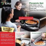 GIU Falò Elektro-Pizzaofen – 450°C Profi-Heißluftofen – „Pizzaiolo Set“ inklusive Zubehör – FusionHeat-Technologie – Neapolitanische Pizza in 2 Minuten – Mit Pyrolyse-Selbstreinigung - Image 6