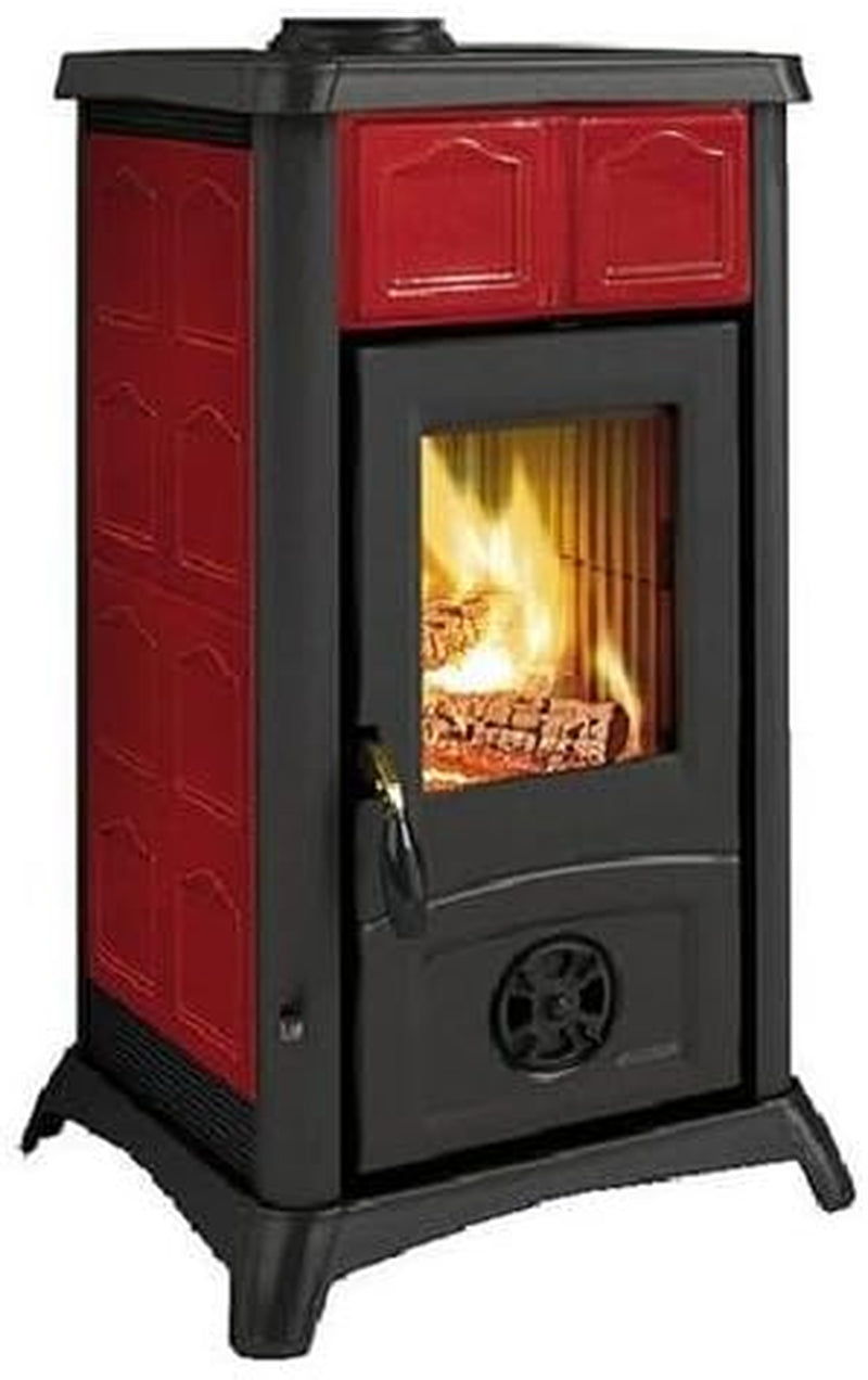 1a06402942a2e0b9b9154ad4922a9d48.jpg La Nordica Gemma Elegance Kaminofen – 6 kW, Bordeaux-Keramik - Image 1