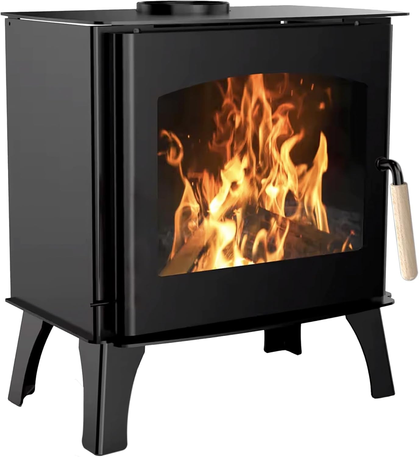 2097c485b70688e0e7a65b628ae9a0e4.jpg Sannover Dita Kaminofen – 11,8 kW – Kompakter Design-Kamin – Energieeffizienzklasse A+ – Schamott-Brennkammer – Für Scheitholz bis 52 cm – Ecodesign 2022 – Bild 1