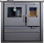 Nana IF „Verso CS Plus“ Küchenherd – 7,7 kW – Freistehender Kaminofen mit Backfach & Kochplatte – Energieeffizienzklasse A+ – Umweltfreundlich (EcoDesign 2022) – Modernes Design in Schwarz - Image 2