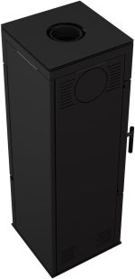 KRATKI Thor Kaminofen – 8 kW – Moderner Design-Kamin mit Eck-Panoramasicht – Energieeffizienzklasse A+ – Acumotte-Speichertechnik – Ideal für Eck-Installationen - Image 4