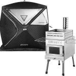WILLOWYBE Tragbares Outdoor-Sauna-Set – Faltbares Saunazelt mit hocheffizientem Holzofen