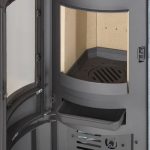 Thermia München XL Kaminofen – 7 kW – Moderner Speicherofen mit Speckstein-Verkleidung – Energieeffizienzklasse A+ – Panorama-Sichtfenster – Dauerbrand-fähig - Image 2