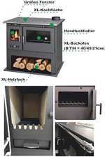 ECOfoxx Victoria Viki Lux Küchen-Holzherd – 10,5 kW, Schwarz, Energieeffizienzklasse A - Image 5