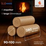 HEIZFUXX Nestro XL Blaue Weichholz-Briketts – 960 kg Palette (96 x 10 kg) – Premium-Briketts für Kamin, Heizkessel & Ofen – Hoher Heizwert & aschearm - Image 4