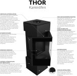 KRATKI Thor Kaminofen – 8 kW – Moderner Design-Kamin mit Eck-Panoramasicht – Energieeffizienzklasse A+ – Acumotte-Speichertechnik – Ideal für Eck-Installationen - Image 5