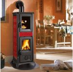 La Nordica Gemma Forno Holzofen – 6,5 kW, Burgunderrot - Image 2
