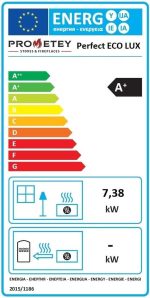 Prometey Perfect Eco Lux Küchenofen – 7,38 kW – Effizienter Holzofen mit Backfach & Kochplatte – Energieeffizienzklasse A+ – Vielseitige Heiz- & Kochlösung für bis zu 103 m² - Image 6