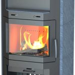 Thermia Bali Max V3 Kaminofen – 8,5 kW – Exklusiver Speckstein-Kamin – Prismatische Sichtscheibe – Hohe Heizkapazität (bis 244 m³) – Integriertes Holz- & Wärmefach – Energieeffizient
