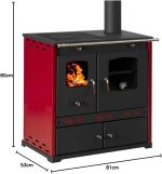 Prometey Perfect Eco Lux Küchenofen – 7,38 kW – Effizienter Holzofen mit Backfach & Kochplatte – Energieeffizienzklasse A+ – Vielseitige Heiz- & Kochlösung für bis zu 103 m² - Image 7
