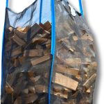 dm-folien Holz-Big Bag (10er Set) – 100 x 100 x 160 cm | 1.000 kg Traglast | Robuste Big Packs für Brennholz mit Netzgewebe & Sternboden | Stabil & Wiederverwendbar