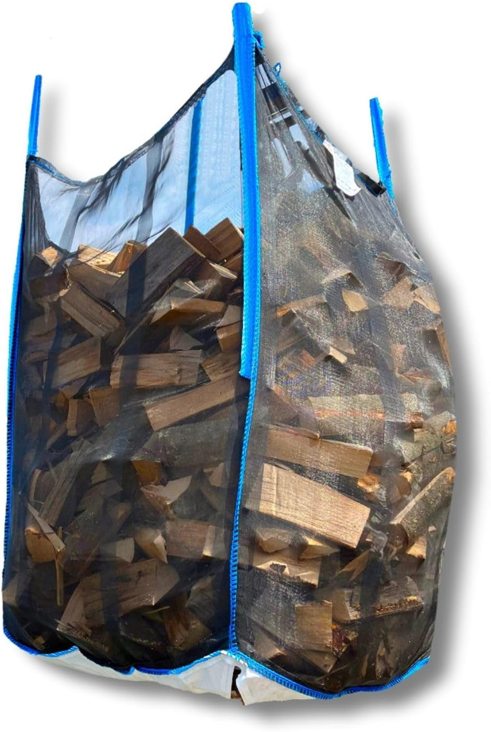 37e886fa76ba41dffa0fa20c39bce4d9.jpg dm-folien Holz-Big Bag (10er Set) – 100 x 100 x 160 cm | 1.000 kg Traglast | Robuste Big Packs für Brennholz mit Netzgewebe & Sternboden | Stabil & Wiederverwendbar - Image 1