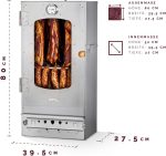 Kaiser 50 Elektro-Räucherofen – 85 cm – Robuster Edelstahl-Räucherofen aus EU-Fertigung – Portabel & Kompakt – Ideal für Balkon & Camping – Inklusive umfangreichem Starter-Set - Image 3