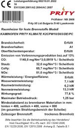 Prity K2 Kaminofen – 10 kW – Kompakter & Leistungsstarker Holzofen – Robuste Stahl-Konstruktion – Energieeffizienzklasse A – Für bis zu 154 m³ - Image 4