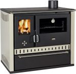 Prity GT FS S Freistehender Kaminofen – Beige, Energieeffizienzklasse A