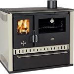 Prity GT FS S Freistehender Kaminofen – Beige, Energieeffizienzklasse A