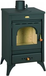 BALKAN ENERGY K1 R Holz- & Kohleofen – 9 kW, Graphitschwarz, Energieeffizienzklasse A - Image 5