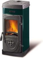 La Nordica Super Junior Kaminofen – 5 kW – Kompakter Guss-Heizofen – Mit Kochplatte – Energieeffizienzklasse A – Für bis zu 143 m³ – Platzsparend - Image 2