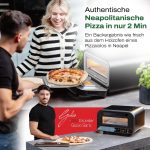 GIU Falò Elektro-Pizzaofen – 450°C Profi-Heißluftofen – „Pizzaiolo Set“ inklusive Zubehör – FusionHeat-Technologie – Neapolitanische Pizza in 2 Minuten – Mit Pyrolyse-Selbstreinigung - Image 3