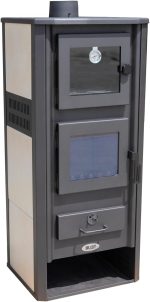 DanDiBo Ambasador Kaminofen – 12,1 kW – Mit Backfach – Freistehender Holzofen für Heizung & Kulinarik – Energieeffizienzklasse A – Zertifizierte Qualität - Image 2