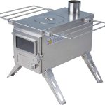 Winnerwell Nomad Medium – Kompakter Camping-Zeltofen aus hochwertigem Edelstahl – Portabler Holzofen für Zelte, Teepees & Yurten – Inklusive 7 kW Heizleistung & Kochfunktion
