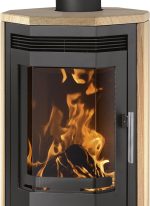 Justus Usedom 5 Kaminofen – 5,5 kW – Mit edler Sandstein-Verkleidung – Dreifach-Luftsystem – Dauerbrand-Funktion – Flexibler Rauchrohranschluss - Image 3