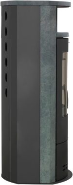 Thermia Hamburg V4 Kaminofen – 7 kW – Moderner Speicherofen mit Natursteinverkleidung – Energieeffiziente Heizlösung bis 300 m³ – Kompaktes, zeitloses Design - Image 5
