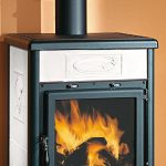 Nordica Rossella R1 freistehender Kaminofen – 11 kW, Weißer Naturstein - Image 4