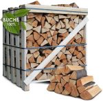 JSM-Brennholz Premium Buchen-Brennholz 33 cm – 1 RM ofenfertig auf Palette gestapelt (ca. 1,6 SRM / 500 kg) – Für Kamin, Ofen, Grill & Smoker - Image 2
