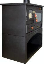 Prity 1P34 Küchenherd – 10,1 kW – Multifunktionaler Holzofen mit Backfach & Kochplatte – Energieeffizienzklasse A – Robuste Stahl-Konstruktion – Effizient & kompakt - Image 3