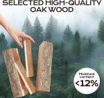 Ofengetrocknetes Eichen-Brennholz – Rindenfrei – Premium-Hartholzscheite für Pizzaofen, Kamin & Grill – Sauber & effizient - Image 4