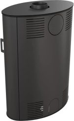Kratki AB 2 (KOZA/AB/S/2) Kaminofen – 10 kW – Modernes ovales Design – Schwarz – Mit TERMOTEC-Speicher – Externe Luftzufuhr – Hocheffizient - Image 3