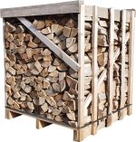 Energie Kienbacher Premium Buchen-Brennholz 33 cm – Kammergetrocknet & ofenfertig in stabilen 1 bis 5 SRM Holzboxen (Ideal für Kamin, Feuerschale & Pizzaofen)